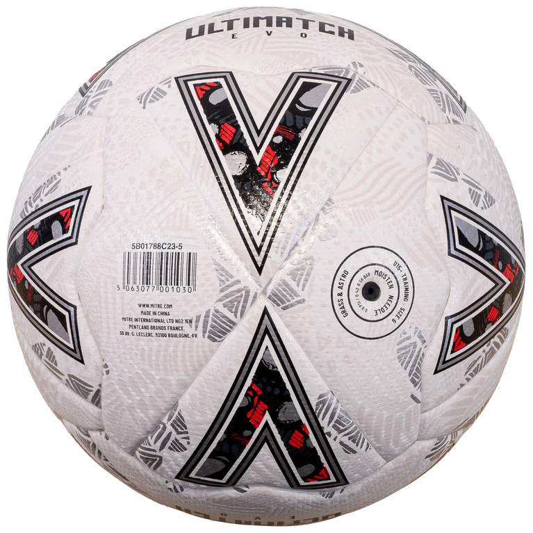 MITRE ULTIMATCH EVO SIZE 5 WHITE-SILVER