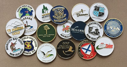 Die Struck Ball Markers - Custom Logo