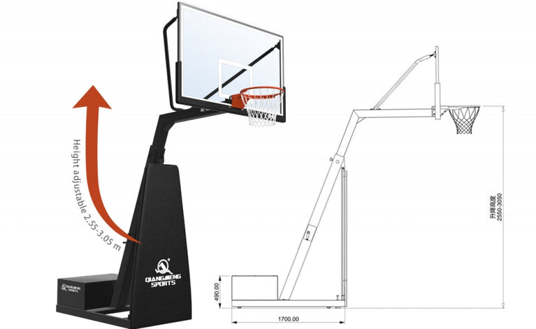 ACTION-A02 PORTABLE BASKETBALL HOOP