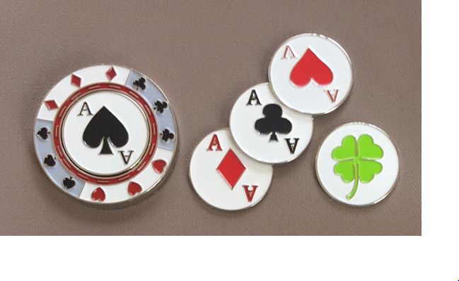 Casino Style Poker Chip Ball Marker