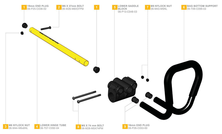 Clicgear 1.0, 2.0 & 3.0 - Lower Bag Support