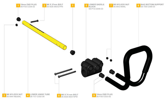 Clicgear 1.0, 2.0 & 3.0 - Lower Bag Support - Parts discontinued once not available.