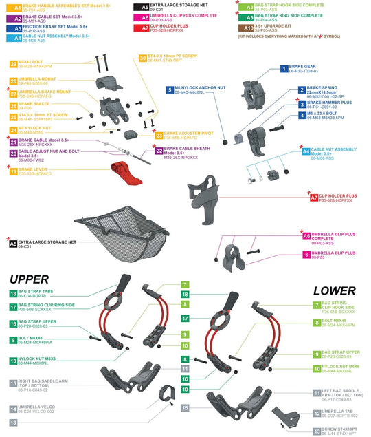 Clicgear 3.5+ - New Parts Complete