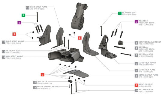 Clicgear 8.0 - Main Hinge Assembly V1
