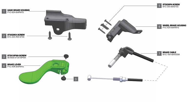 Rovic RV1C - Brake Assembly V2