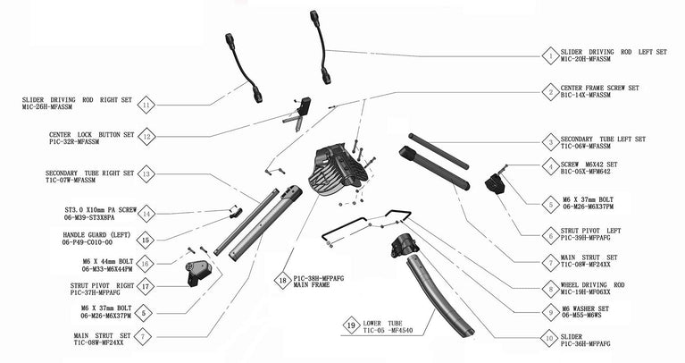 Rovic RV1C - Main Frame Assembly V1