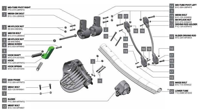 Rovic RV1C - Main Frame Assembly V2