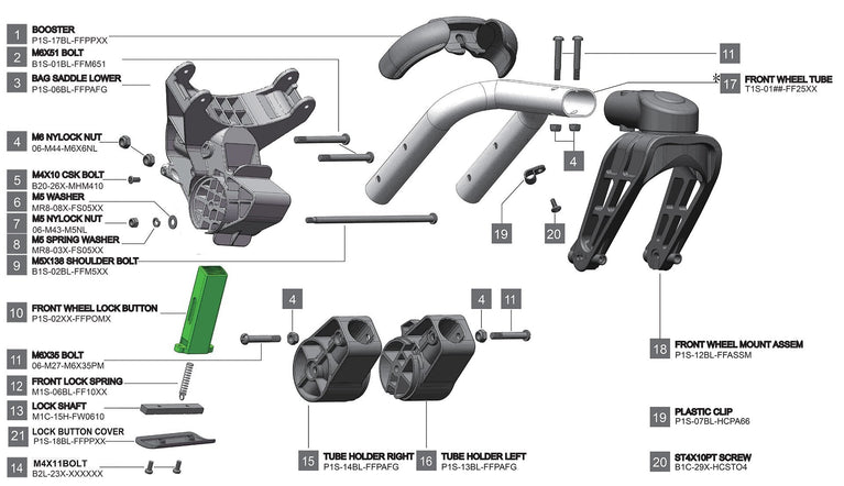 Rovic RV1S - Front Frame Assembly V2