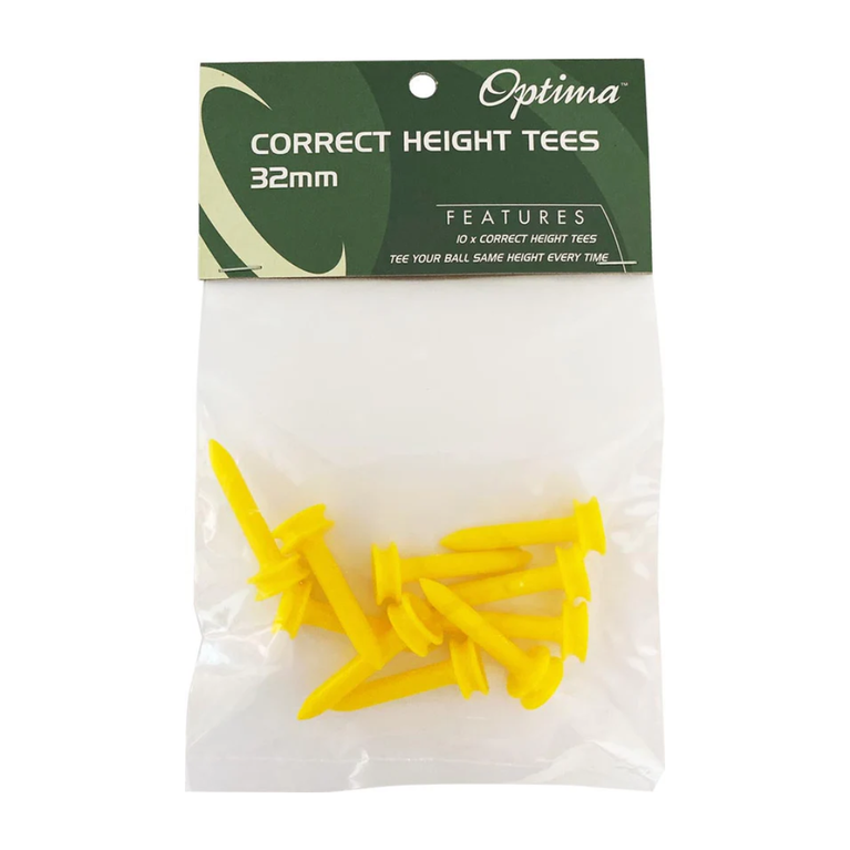 Optima Correct Height Plastic Golf Tees