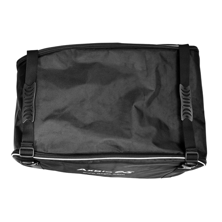 Top-view of black carrying case for Axglo E5 trundler