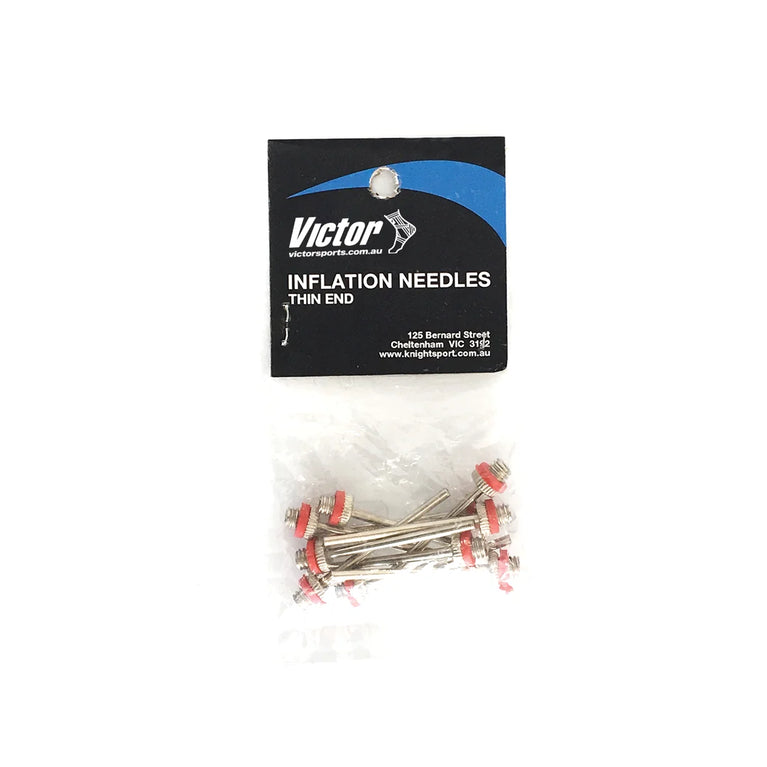 Bag of 10 Thin Inflation needles in a plastic bag with a black label