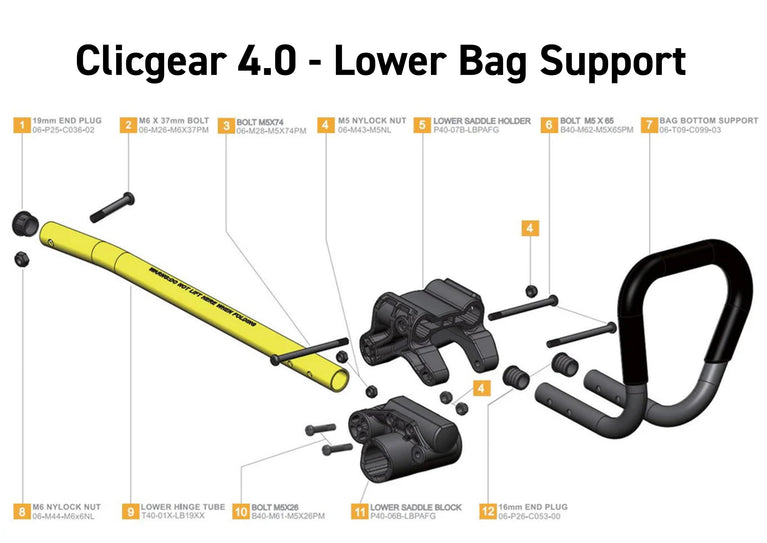 Clicgear 4.0 - Lower Bag Support