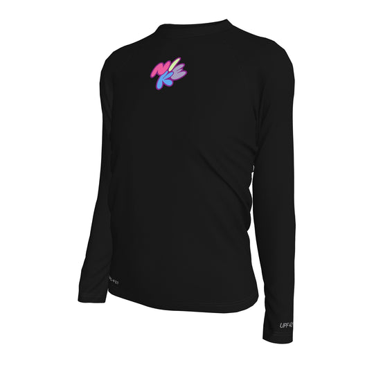 Nike Bubble Script Big Kids' Dri-FIT Long-Sleeve Hydroguard