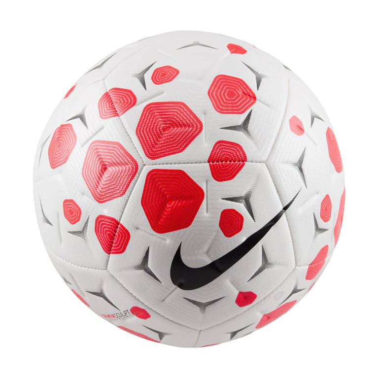 NIKE FOOTBALL WHITE BRIGHT CRIMSON SIZE 5
