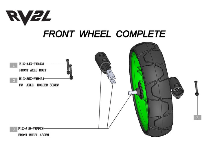 Rovic RV2L - Front Wheel Complete V1