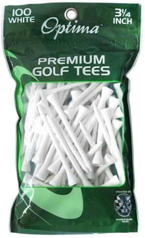 Optima Wood White Tees 100Pack
