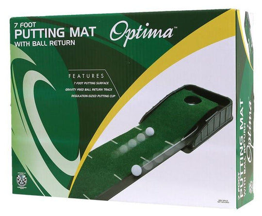 Optima 7 Foot Putting Mat with Ball Return