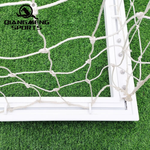 International Competition Football Goal net close up.