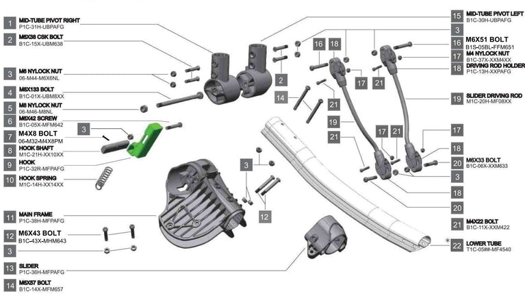 Rovic RV1C - Main Frame Assembly V3