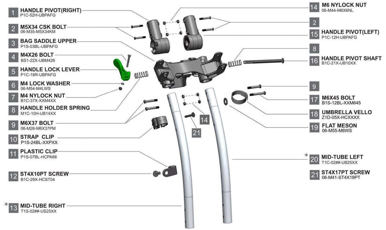 Rovic RV1C - Upper Saddle Complete V4