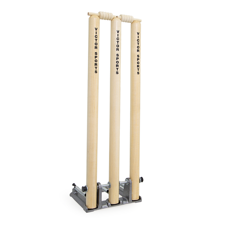 VICTOR CRICKET STUMPS WOOD SPRING LOADED