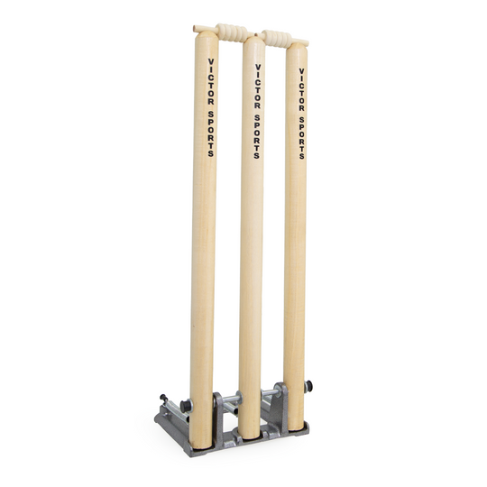 VICTOR CRICKET STUMPS WOOD SPRING LOADED