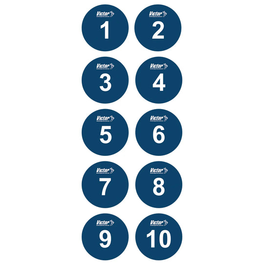 VICTOR FLOOR MARKER DISC (SET 10 #1-10)