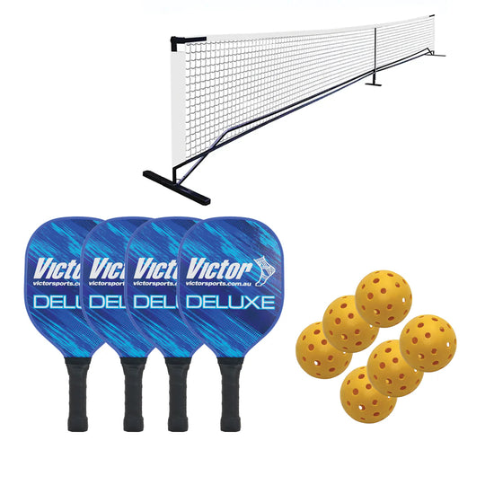 VICTOR PICKLEBALL SET WOODEN DELUXE