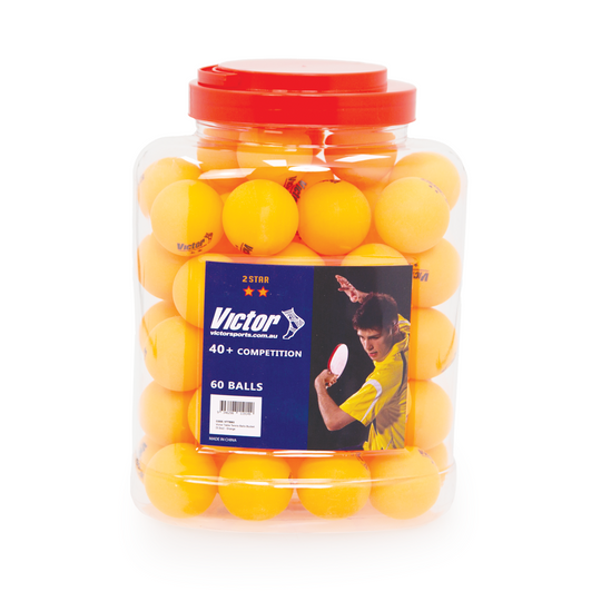 VICTOR TABLE TENNIS BALLS BUCKET (5 DOZ)