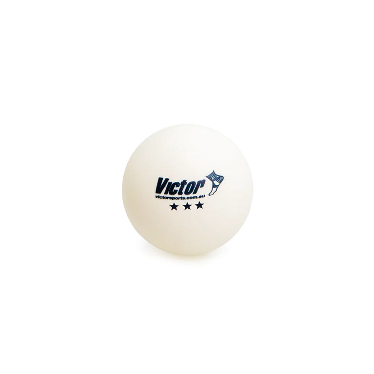 VICTOR TABLE TENNIS BALLS COMPETITION WHITE (6)