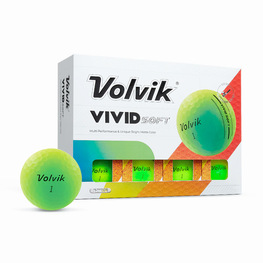 VOLVIK VIVID SOFT GOLF BALLS - PKT 12