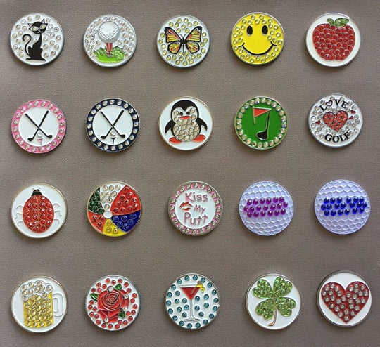 Crystal Golf Ball Markers - (Bling)